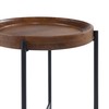Alaterre Furniture Brookline 20" Round End Table, Medium Chestnut AWBL1868